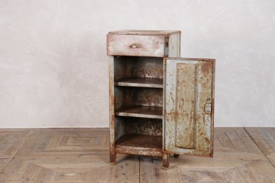 Tall Industrial Style Metal Bedside Cabinets